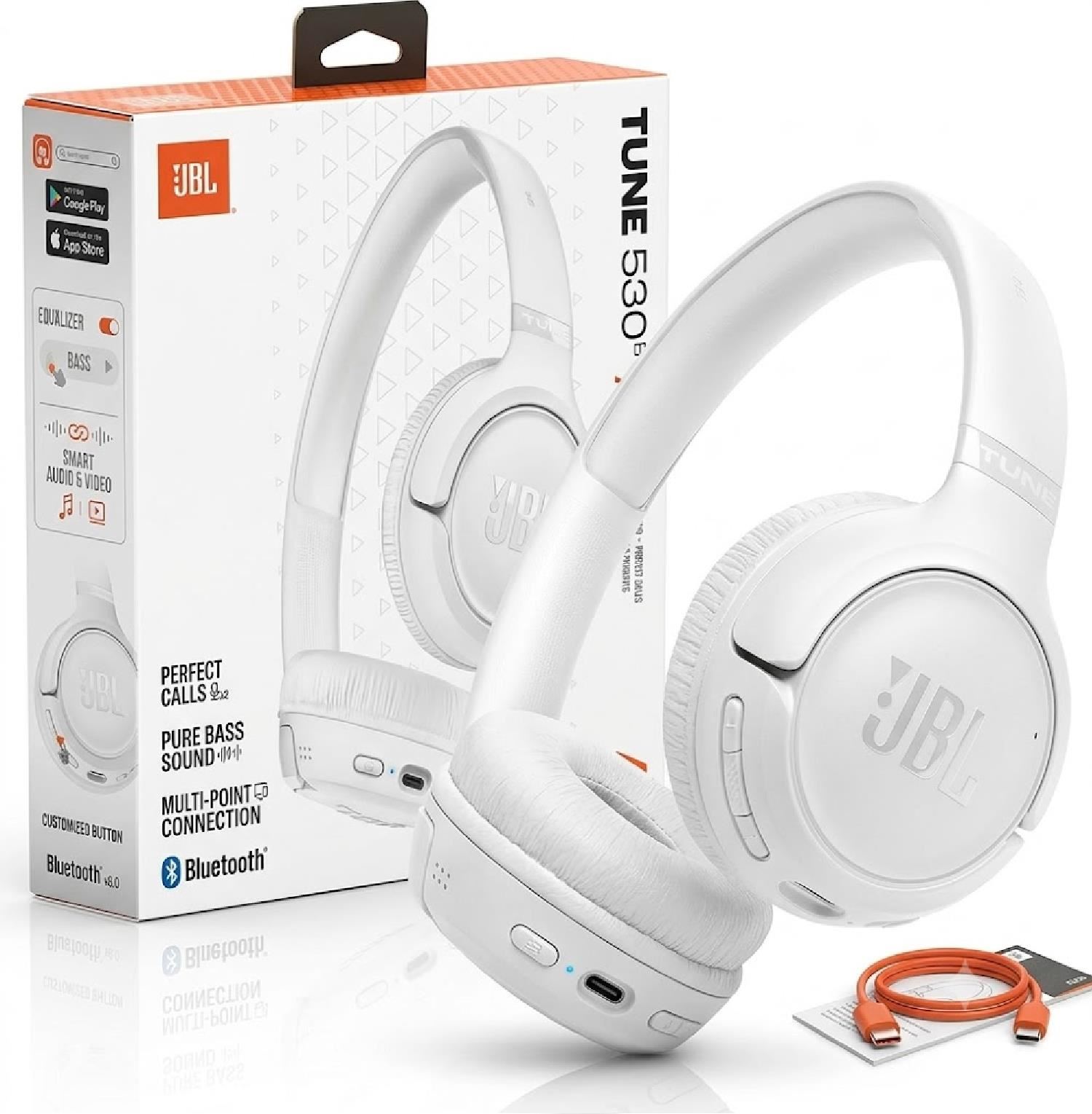 Audífonos JBL Tune 530C USB-C Hi-Res – Blanco
